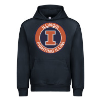 Navy illinois fighting illini Urban Hoodie - linhVisuals