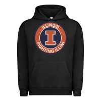 Pigment Black illinois fighting illini Urban Hoodie - linhVisuals