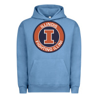 Pigment Pebble Blue illinois fighting illini Urban Hoodie - linhVisuals