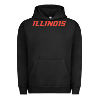 Pigment Black illinois fighting illini Urban Hoodie - linhVisuals