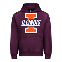 Mauve Wine illinois fighting illini Urban Hoodie - linhVisuals
