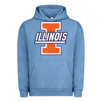 Pigment Pebble Blue illinois fighting illini Urban Hoodie - linhVisuals