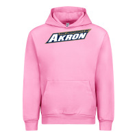 Fuchsia Pink akron university Urban Hoodie - linhVisuals