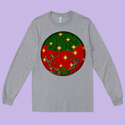 Christmas Long Sleeve Tee Designed By Bundleandbundleshop