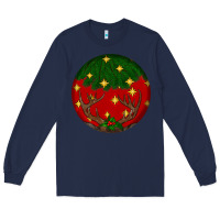 Navy christmas Long Sleeve Tee - BundleAndBundleShop