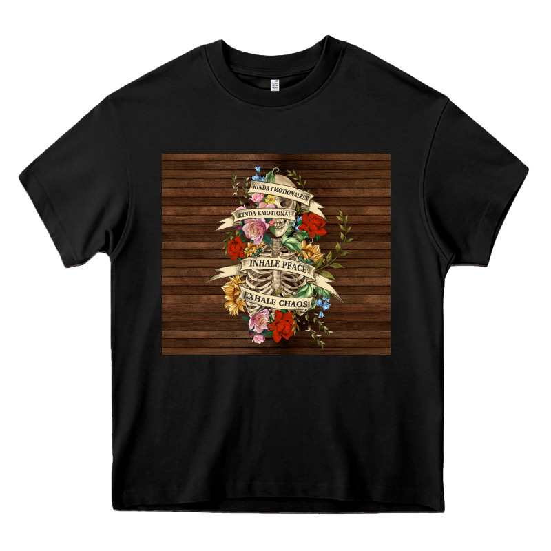 Kinda Emotional With Skeleton Heavy Core Tee by TumblerDesignByShophia | Teevron