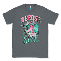 Charcoal Heather refuse to sink cancer Classic Tee - CowGirlArtShop