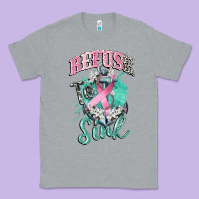 Refuse To Sink Cancer Classic Tee Designed By Cowgirlartshop
