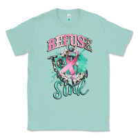 Seafoam refuse to sink cancer Classic Tee - CowGirlArtShop