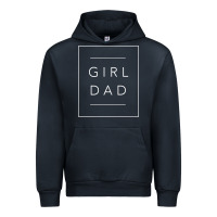 Navy father of girls tee, proud new girl dad t shirt Urban Hoodie - linhVisuals