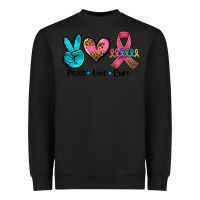 Black peace love  cure Heavyweight Sweatshirt - AdoDesignShop