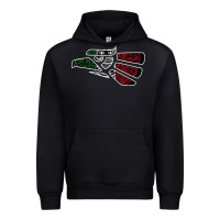 Black hecho en mexico aztec calendar mexican eagle t shirt Urban Hoodie - linhVisuals
