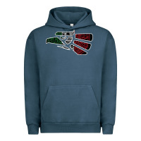 Pigment Midnight Navy hecho en mexico aztec calendar mexican eagle t shirt Urban Hoodie - linhVisuals