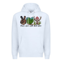 Peace Love Elk Buck Deer Premium Hoodie | Teevron