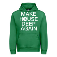 Emerald make house deep again house music turntable t shirt Urban Hoodie - linhVisuals