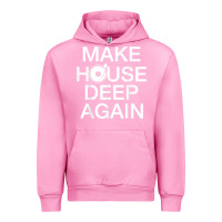 Fuchsia Pink make house deep again house music turntable t shirt Urban Hoodie - linhVisuals