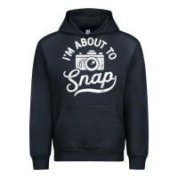 Navy i'm about to snap photography photographer camera men women t shirt Urban Hoodie - linhVisuals