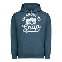 Pigment Midnight Navy i'm about to snap photography photographer camera men women t shirt Urban Hoodie - linhVisuals