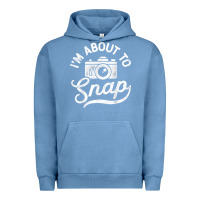 Pigment Pebble Blue i'm about to snap photography photographer camera men women t shirt Urban Hoodie - linhVisuals