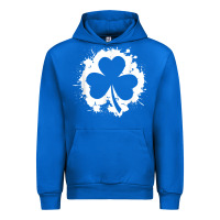 Cobalt irish pride clover leaf  saint irish pats st. patrick's day t shirt Urban Hoodie - linhVisuals