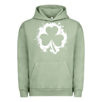 Pigment Oil Green irish pride clover leaf  saint irish pats st. patrick's day t shirt Urban Hoodie - linhVisuals