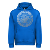 Cobalt ireland celtic knotwork design ornament wolf original celtic pullover Urban Hoodie - linhVisuals