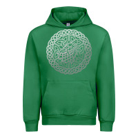 Emerald ireland celtic knotwork design ornament wolf original celtic pullover Urban Hoodie - linhVisuals