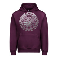 Ireland Celtic Knotwork Design Ornament Wolf Original Celtic Pullover Urban Hoodie | Teevron