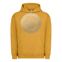 Pigment Peanut Butter ireland celtic knotwork design ornament wolf original celtic pullover Urban Hoodie - linhVisuals
