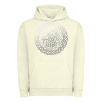 Pigment Pistachio ireland celtic knotwork design ornament wolf original celtic pullover Urban Hoodie - linhVisuals