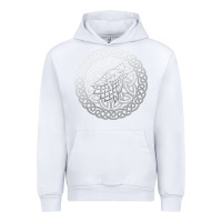 White ireland celtic knotwork design ornament wolf original celtic pullover Urban Hoodie - linhVisuals