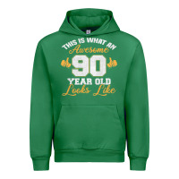 90th Birthday Novelty Gift Awesome 90 Year Old T Shirt Urban Hoodie | Teevron