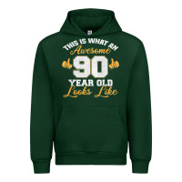 Forest Green 90th birthday novelty gift awesome 90 year old t shirt Urban Hoodie - linhVisuals