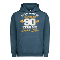 Pigment Midnight Navy 90th birthday novelty gift awesome 90 year old t shirt Urban Hoodie - linhVisuals