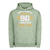 Pigment Oil Green 90th birthday novelty gift awesome 90 year old t shirt Urban Hoodie - linhVisuals