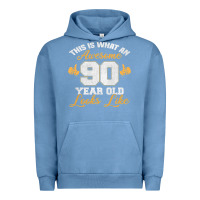 Pigment Pebble Blue 90th birthday novelty gift awesome 90 year old t shirt Urban Hoodie - linhVisuals