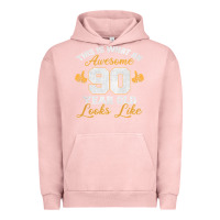 Pigment Salmon 90th birthday novelty gift awesome 90 year old t shirt Urban Hoodie - linhVisuals