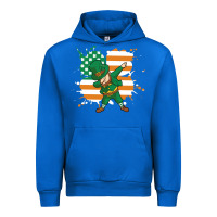 Cobalt dabbing leprechaun irish american flag Urban Hoodie - linhVisuals