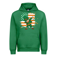 Emerald dabbing leprechaun irish american flag Urban Hoodie - linhVisuals
