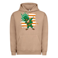 Pigment Burro dabbing leprechaun irish american flag Urban Hoodie - linhVisuals