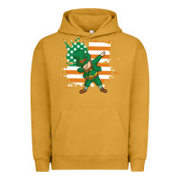 Pigment Peanut Butter dabbing leprechaun irish american flag Urban Hoodie - linhVisuals