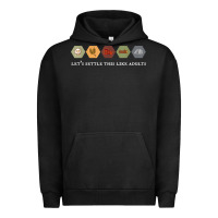 Pigment Black let's settle this like adults board game night shirt Urban Hoodie - linhVisuals