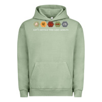 Pigment Oil Green let's settle this like adults board game night shirt Urban Hoodie - linhVisuals