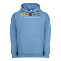 Pigment Pebble Blue let's settle this like adults board game night shirt Urban Hoodie - linhVisuals
