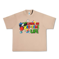 Burro Living an au-some life Autism Awareness Day Urban Heavy Tee - FaDigitalArtStudio