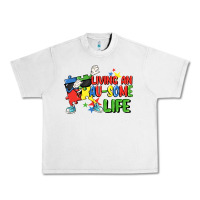 Living An Au-some Life Autism Awareness Day Urban Heavy Tee | Teevron