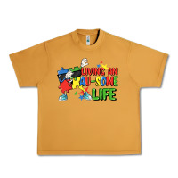 Peanut Butter Living an au-some life Autism Awareness Day Urban Heavy Tee - FaDigitalArtStudio