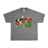 Tornado Living an au-some life Autism Awareness Day Urban Heavy Tee - FaDigitalArtStudio