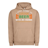 Pigment Burro i just want to drink with my friends Urban Hoodie - linhVisuals