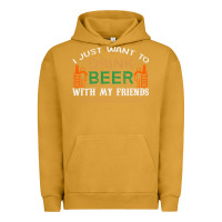 Pigment Peanut Butter i just want to drink with my friends Urban Hoodie - linhVisuals